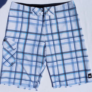 Blue Plad Quicksliver size 30 Swim Trunks